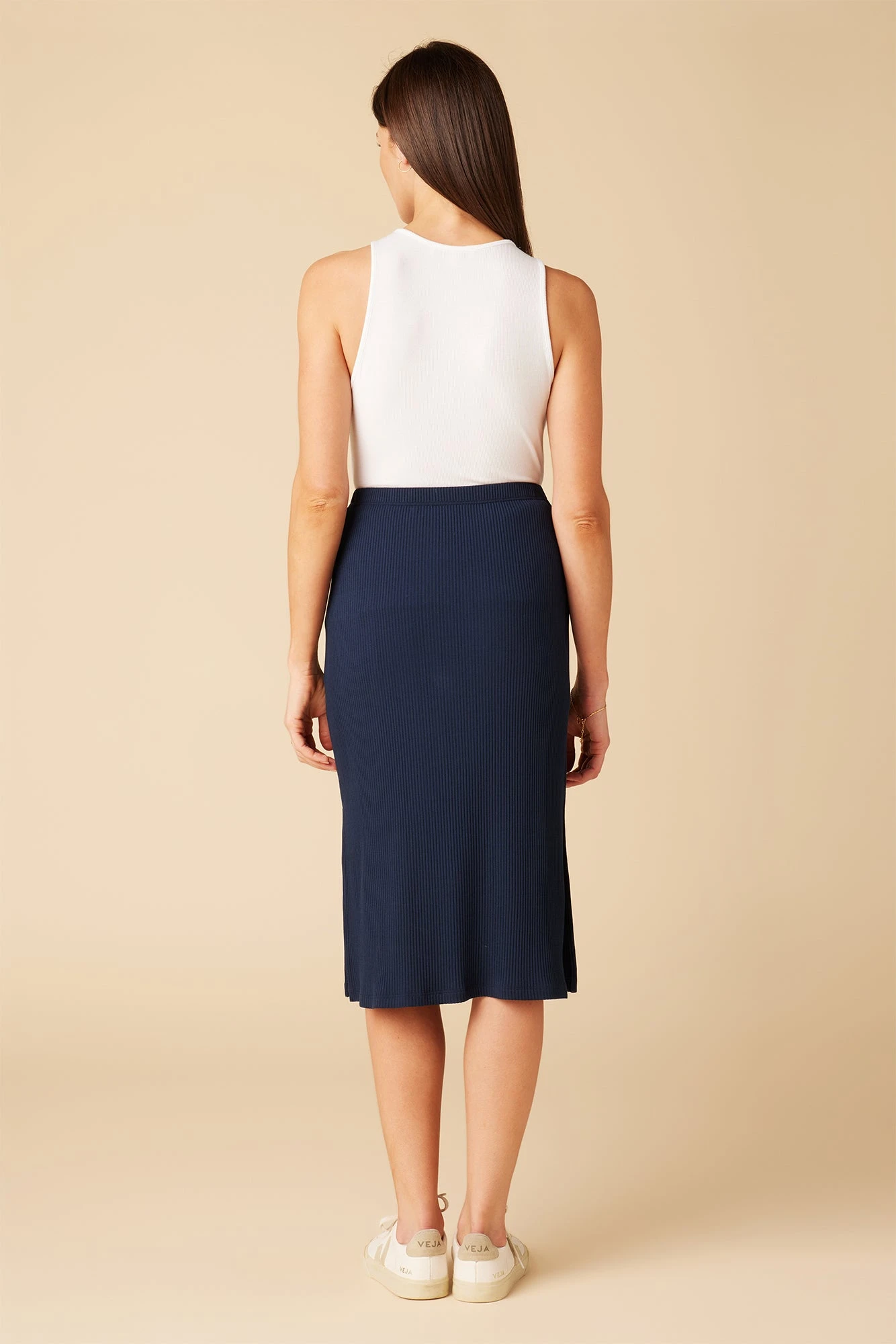 Vindy Paris Rib Skirt - Ocean - Image 4