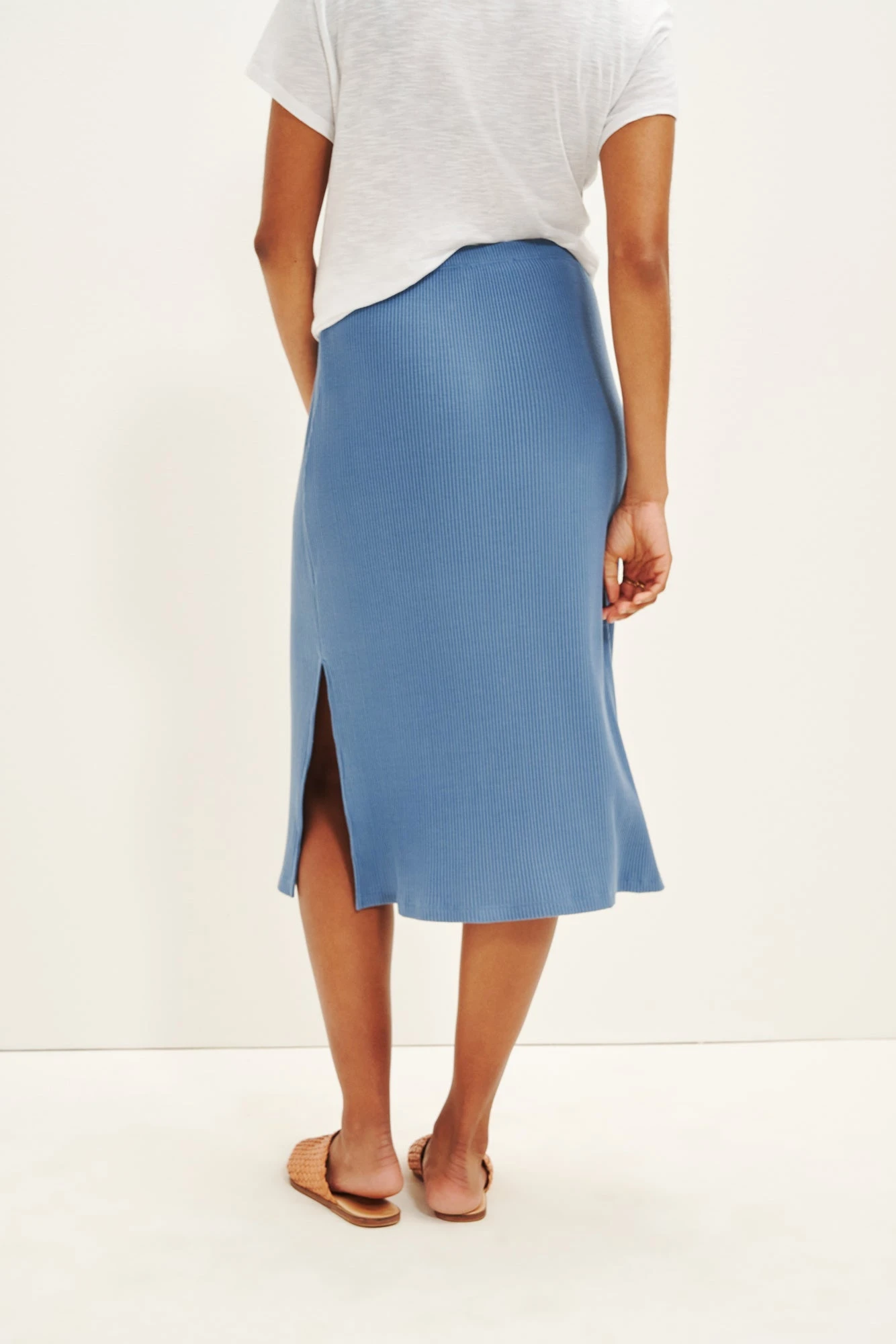 Vindy Paris Rib Skirt - Horizon - Image 2