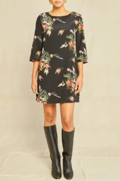 Sandrine Washable Silk Dress - Treviso Floral