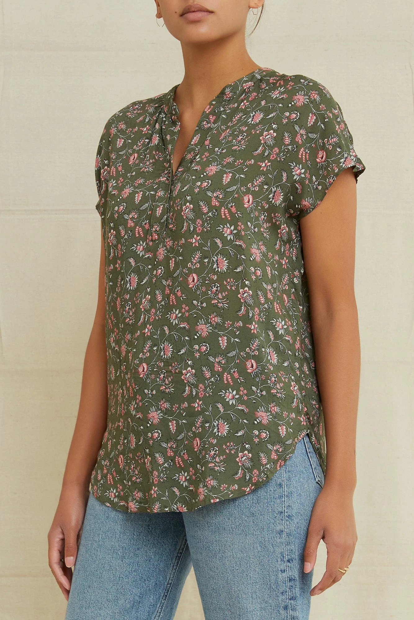 Renata Ecovero Blouse - Lago Green - Image 2