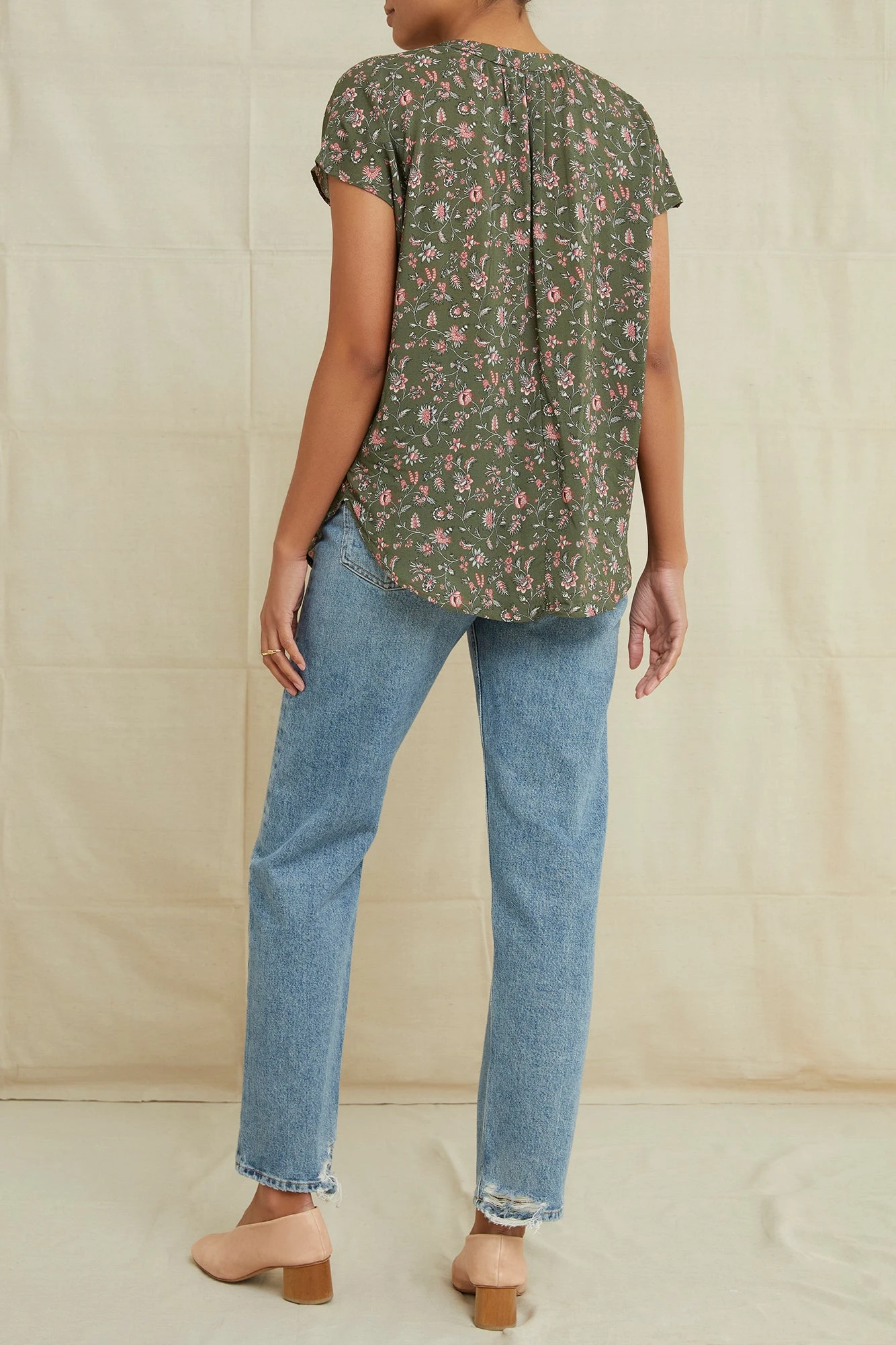 Renata Ecovero Blouse - Lago Green - Image 3