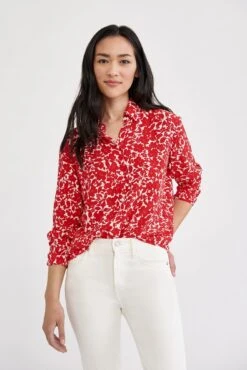 Bixby Washable Silk Blouse - Lille Floral