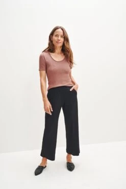 Willow Paris Rib Pants - Black
