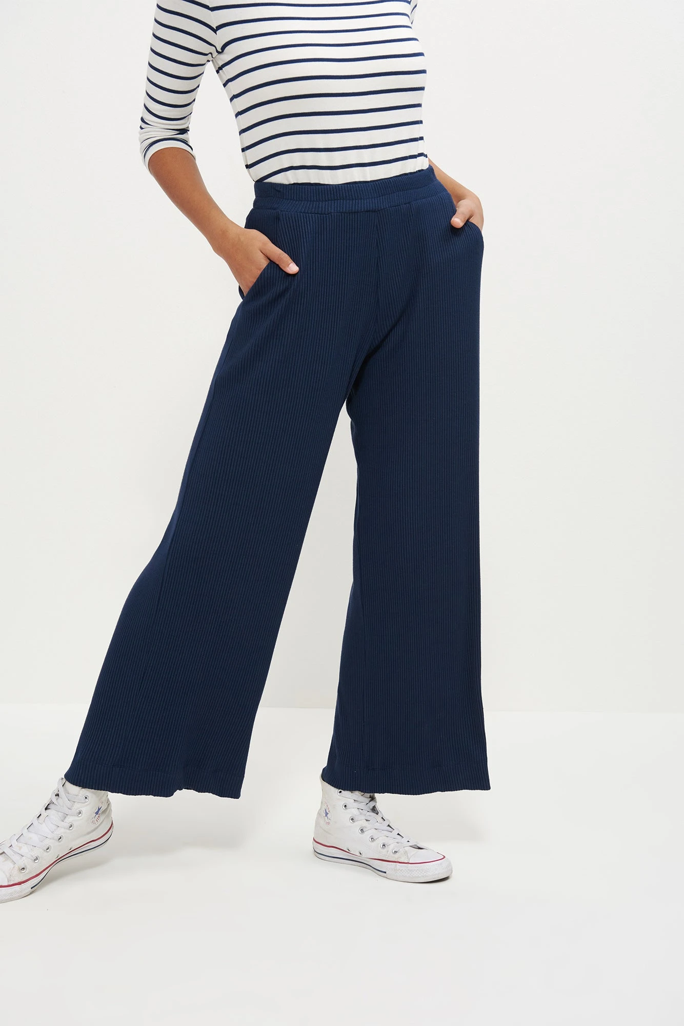 Willow Paris Rib Pants - Ocean - Image 3