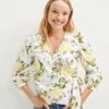Linette Upcycled Cotton Blouse - Capri Floral