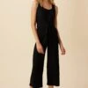 Briar Provence Rib Jumpsuit - Black