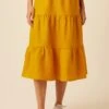 Jill Linen Skirt - Sunflower