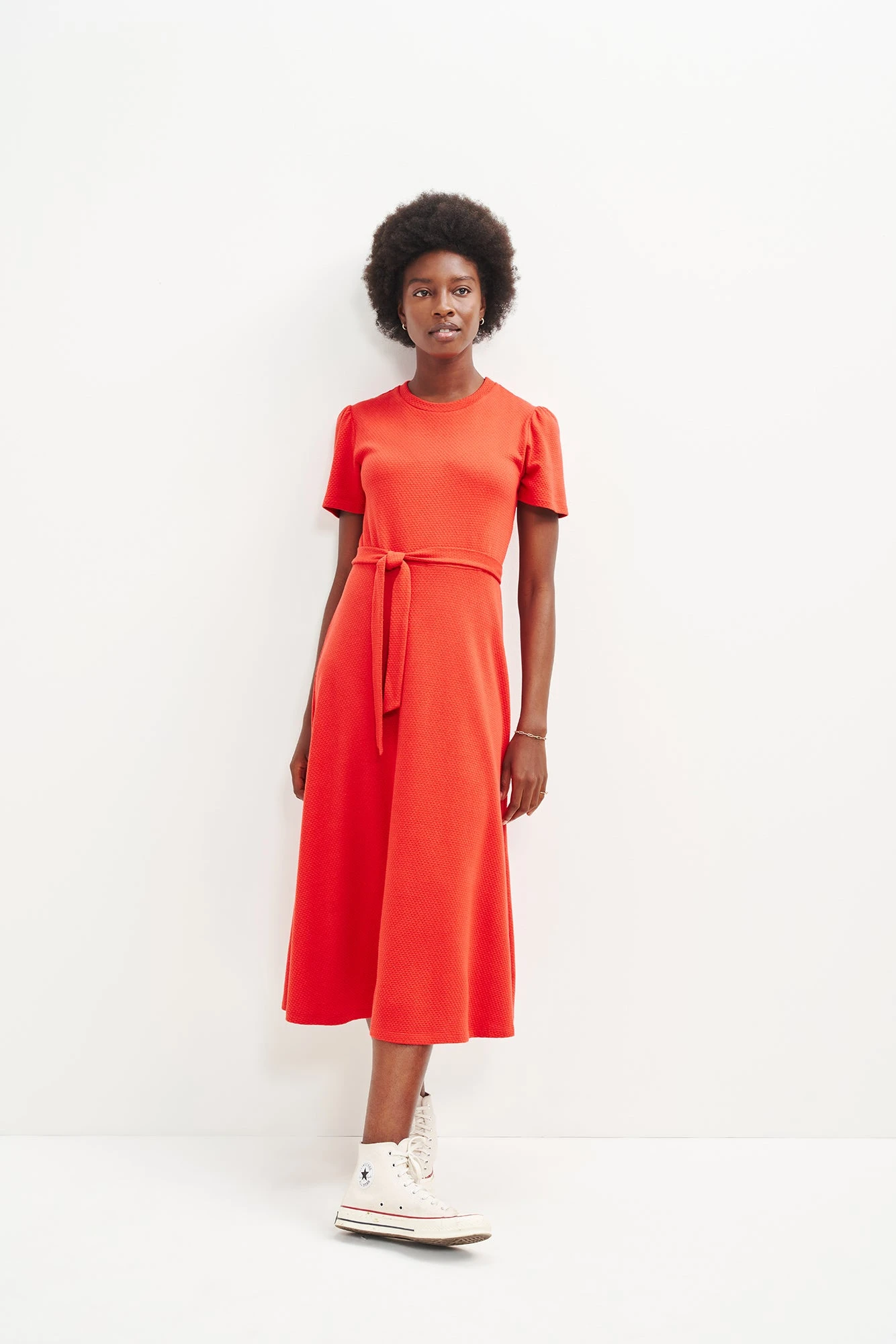 Tenille Scallop Knit Midi Dress - Image 3