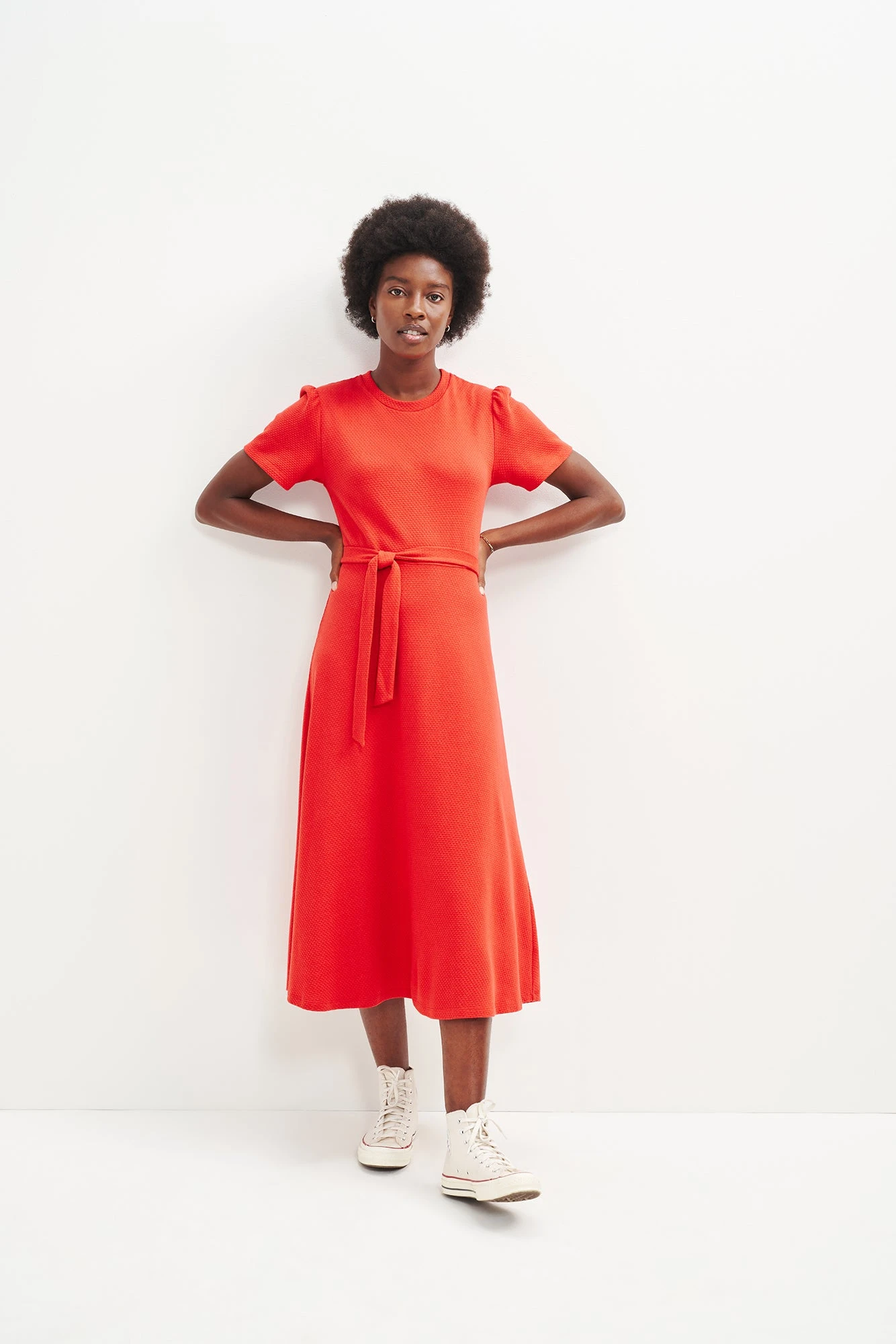 Tenille Scallop Knit Midi Dress - Image 6