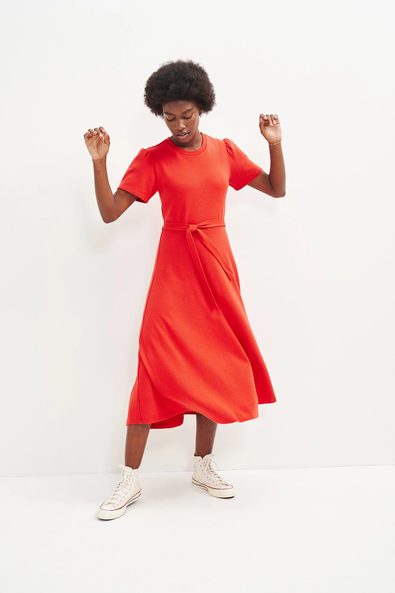 Tenille Scallop Knit Midi Dress - Image 2