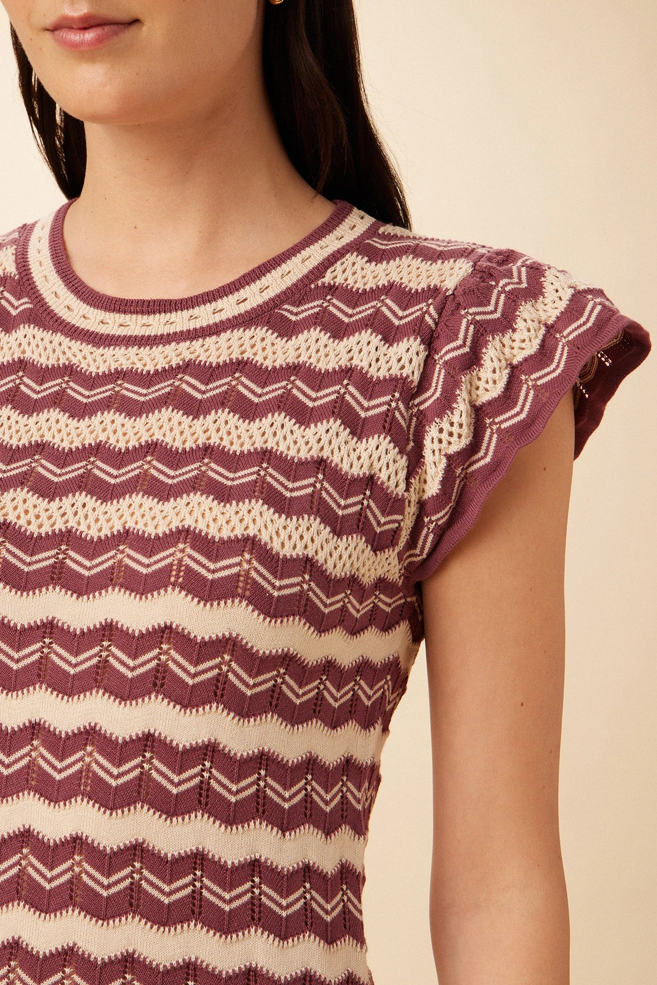 Betsy Organic Cotton Dress - Sumac And Birch Stripe - Image 4