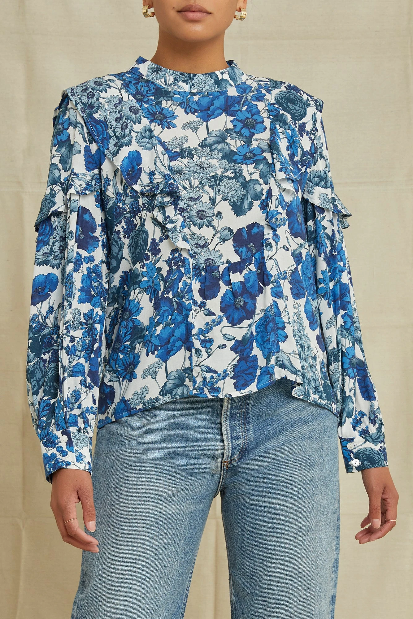 Clara Ecovero Blouse - Elsinore Blue