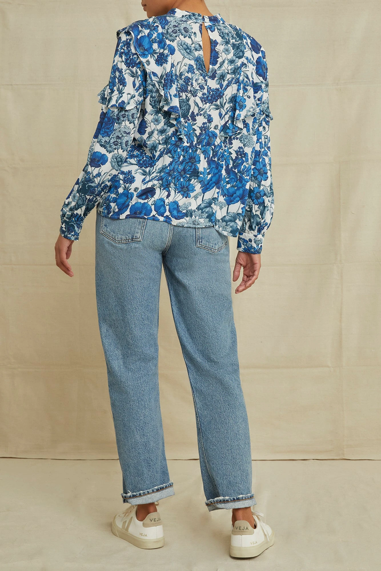 Clara Ecovero Blouse - Elsinore Blue - Image 3