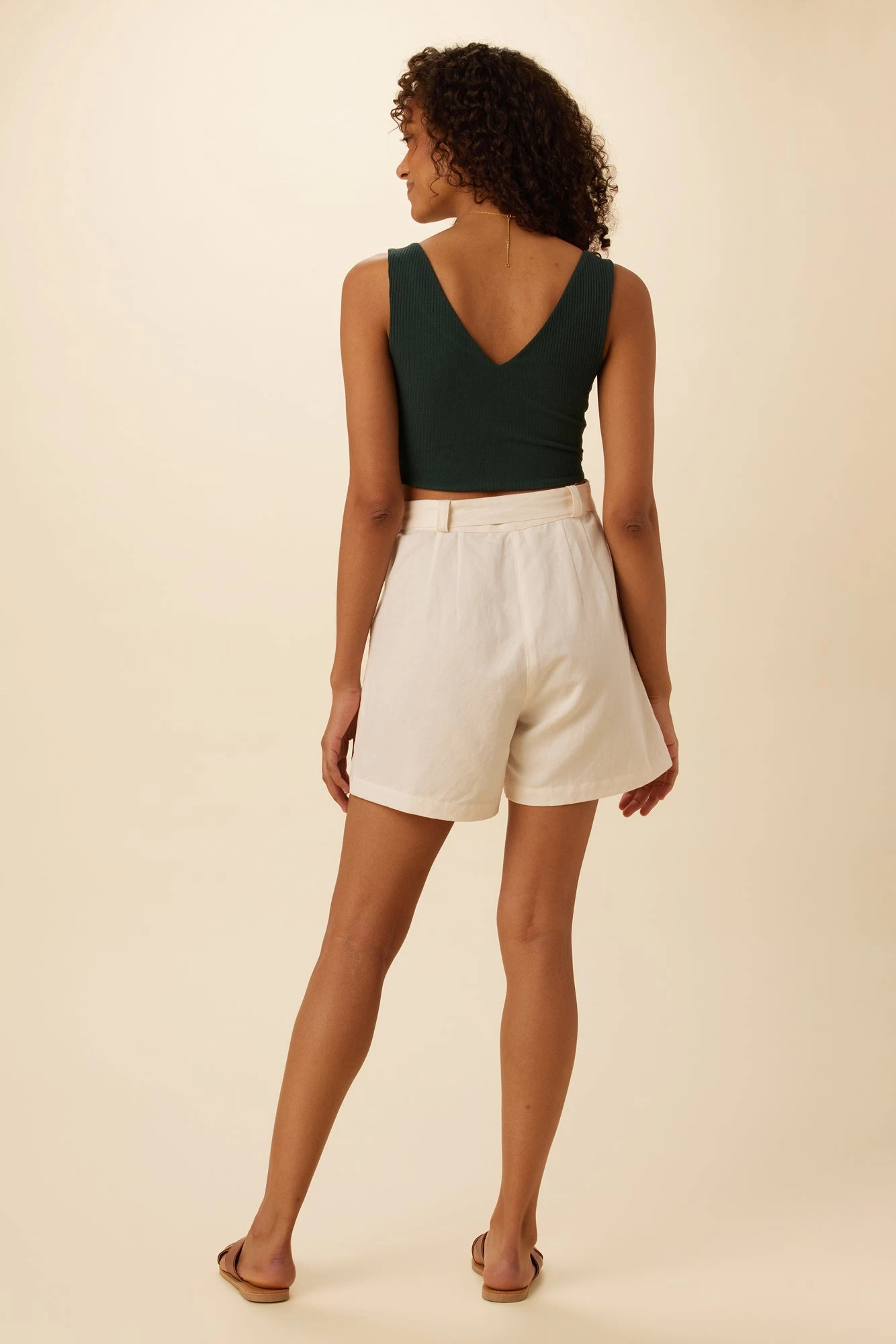 Rosa Paris Rib Tank - Darkest Spruce - Image 3