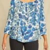 Eusalia Ecovero Blouse - Elsinore Blue