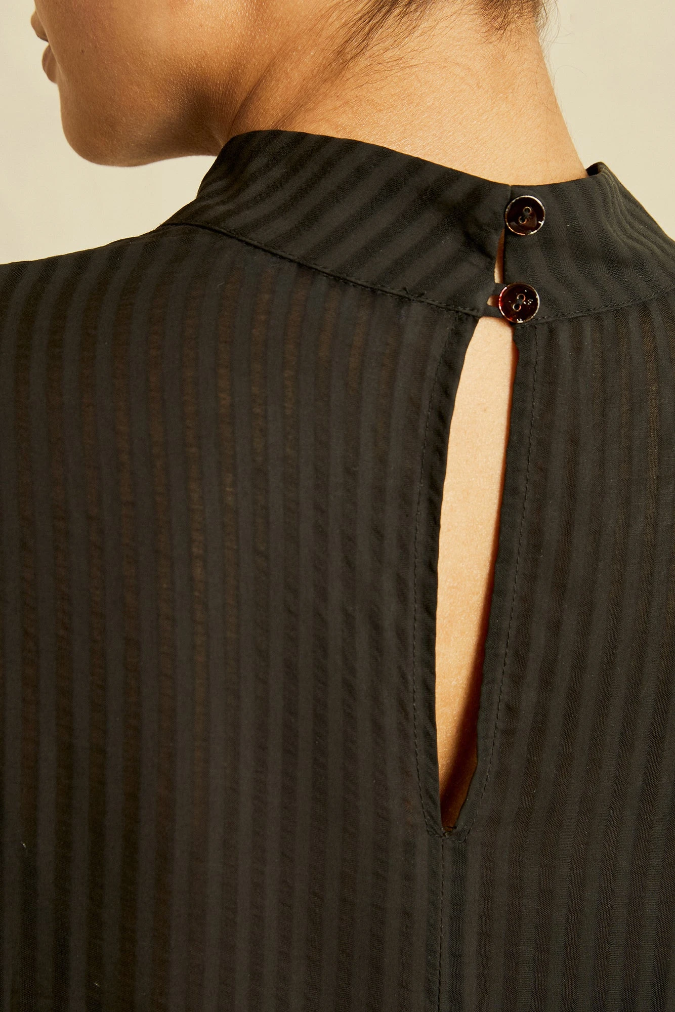 Alina Tencel Dress - Black - Image 4