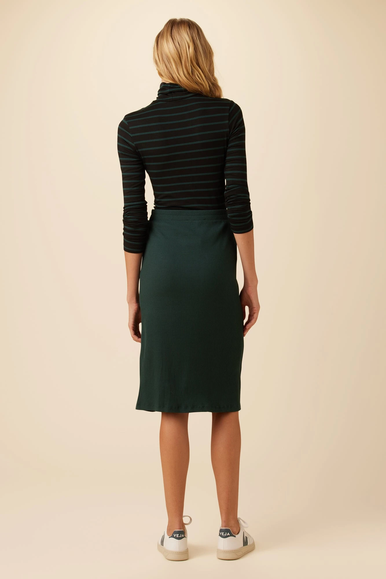 Gadot Paris Rib Skirt - Darkest Spruce - Image 4