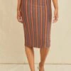 Yuma Dream Knit Skirt - Rivoli Stripe