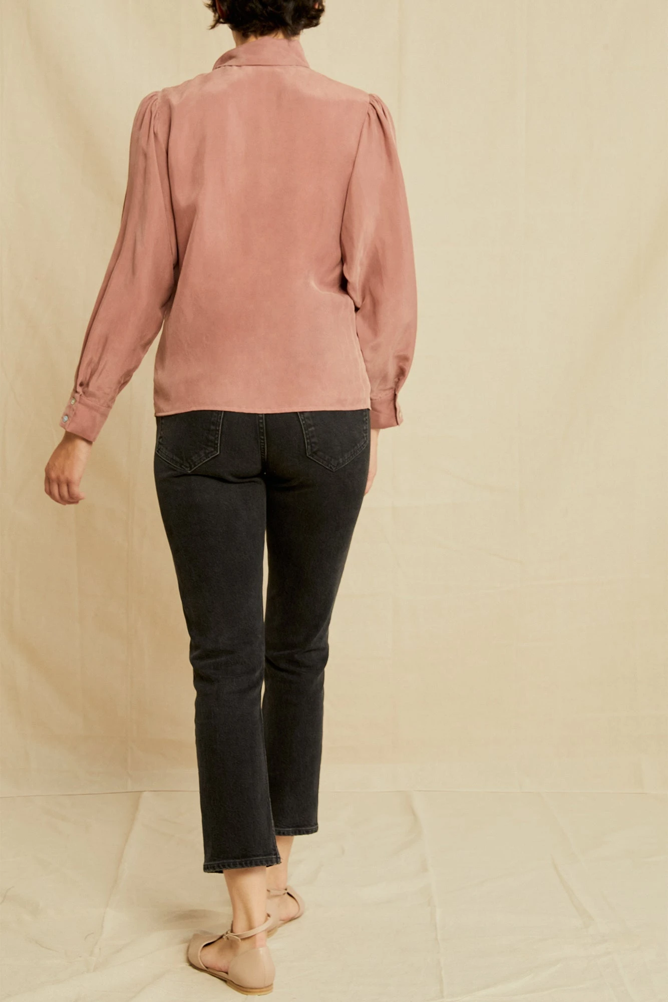 Olivet Cottonseed Cupro Blouse - Quartz - Image 3