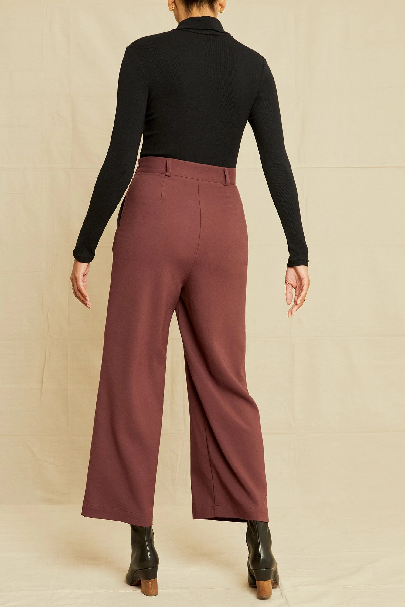 Charlie Wide Leg Pant - Pinot - Image 3