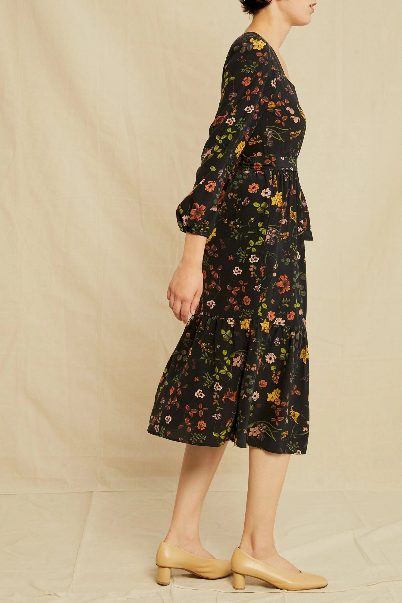 Adrienne Washable Silk Dress - Saint Germain Floral - Image 2