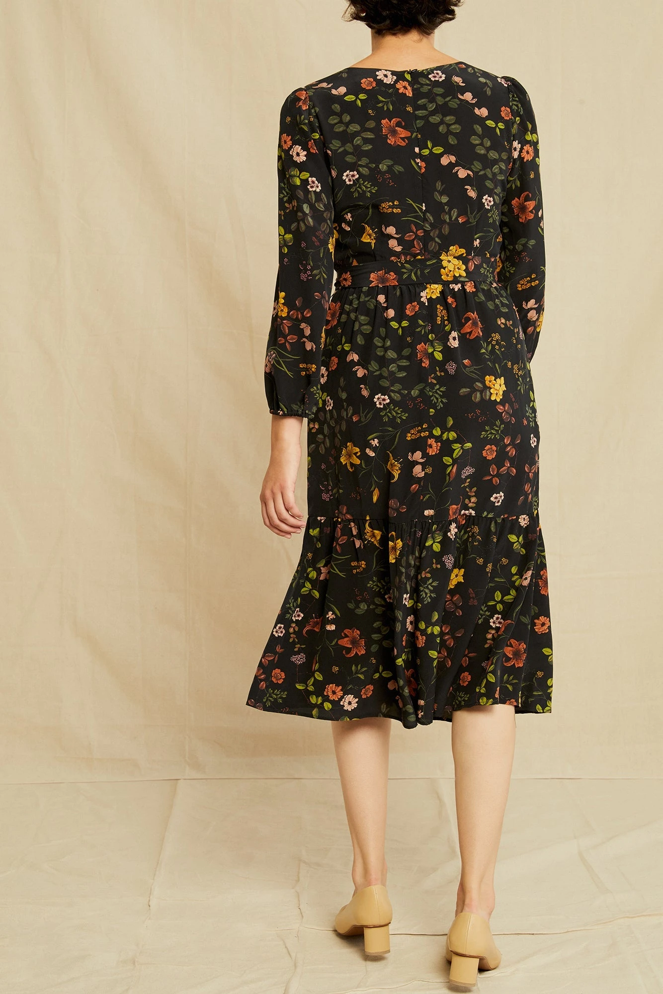 Adrienne Washable Silk Dress - Saint Germain Floral - Image 3