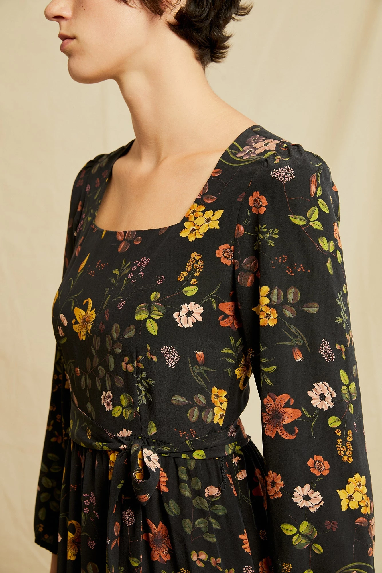 Adrienne Washable Silk Dress - Saint Germain Floral - Image 4