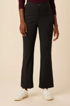 Beatrice High Rise Flare Pant - Black