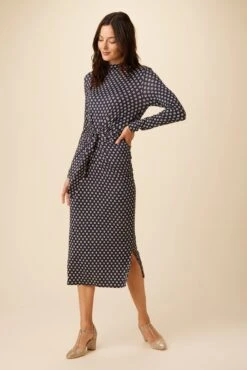 Castile Viscose Knit Dress - Mia Dot