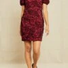 Jules Upcycled Dress - Bordeaux