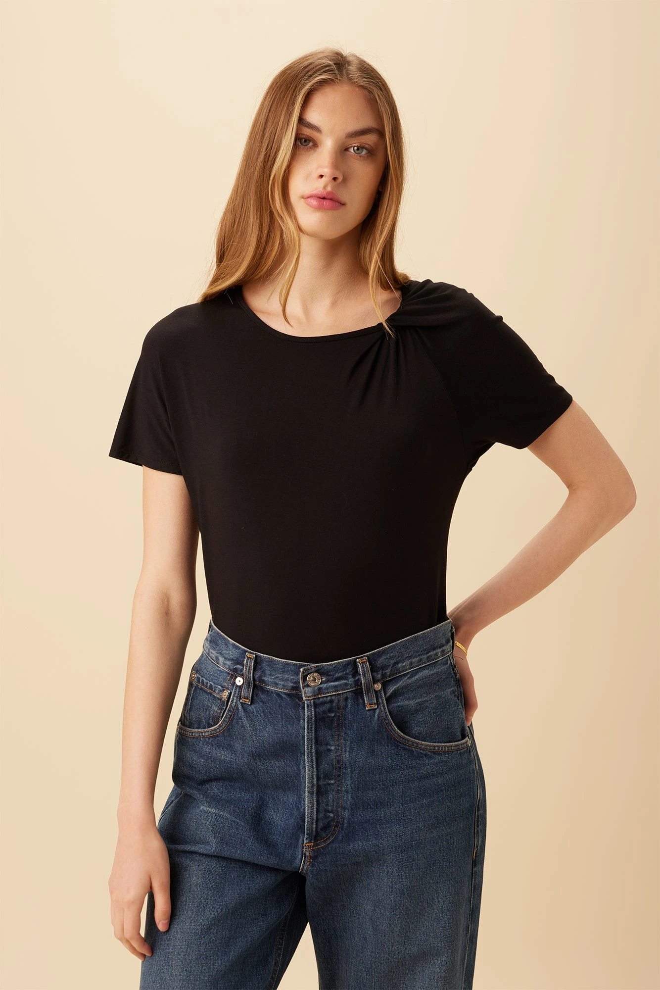 Mallorca Dream Knit Tee - Black