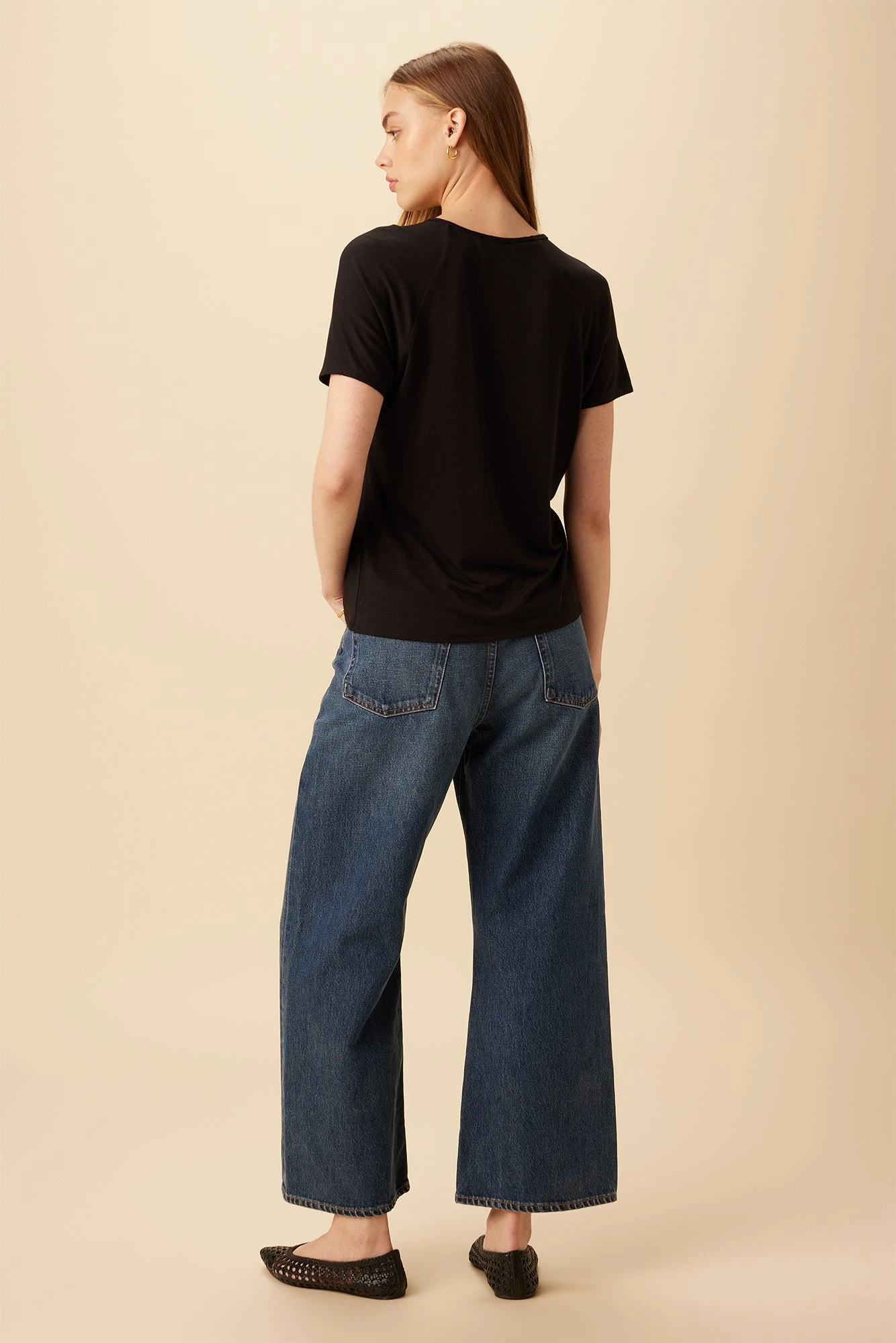 Mallorca Dream Knit Tee - Black - Image 3