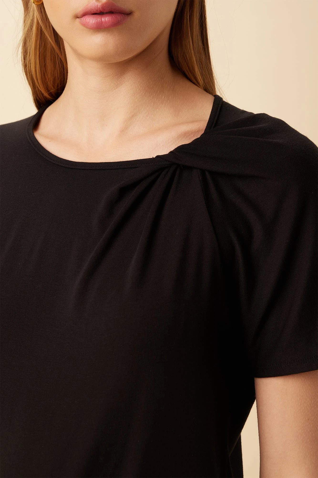 Mallorca Dream Knit Tee - Black - Image 4