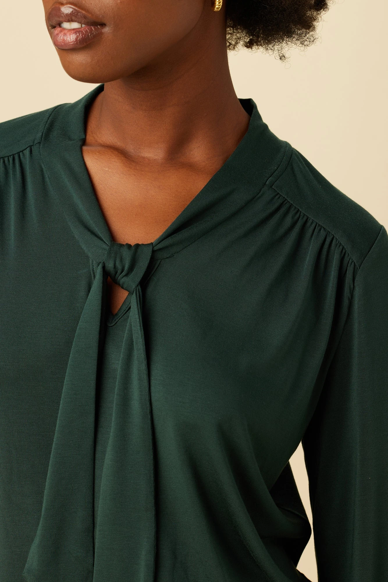 Aster Dream Knit Blouse - Darkest Spruce - Image 4