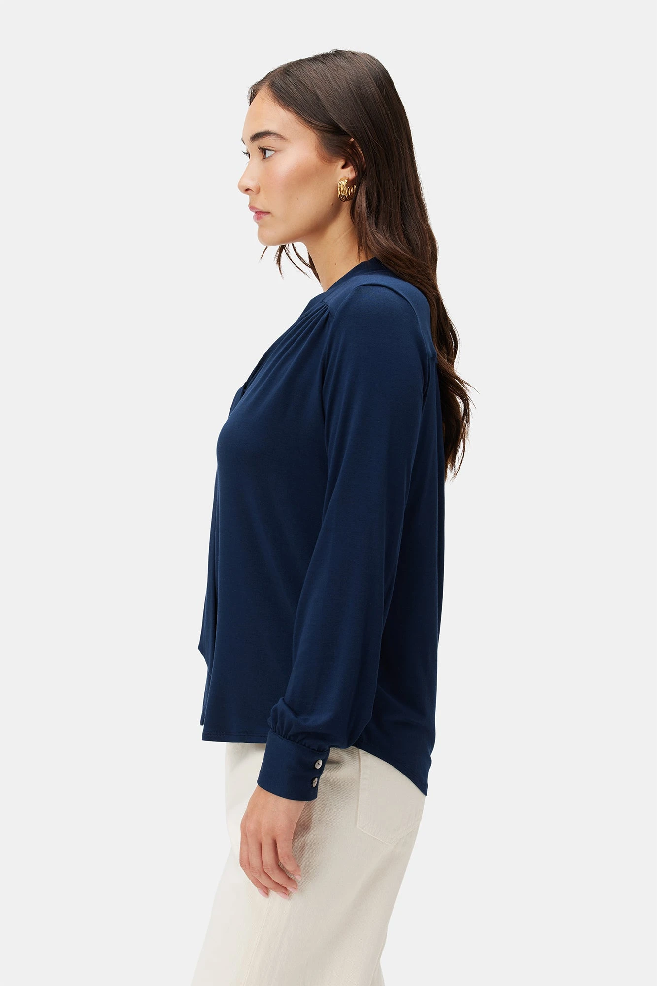 Aster Dream Knit Blouse - Ocean - Image 2