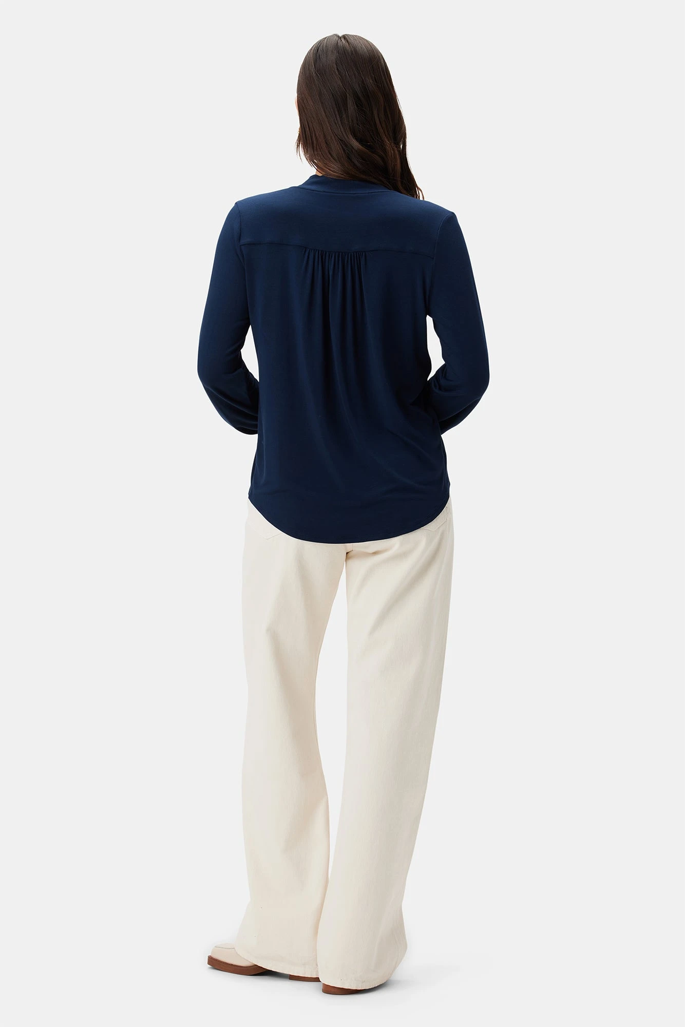 Aster Dream Knit Blouse - Ocean - Image 3