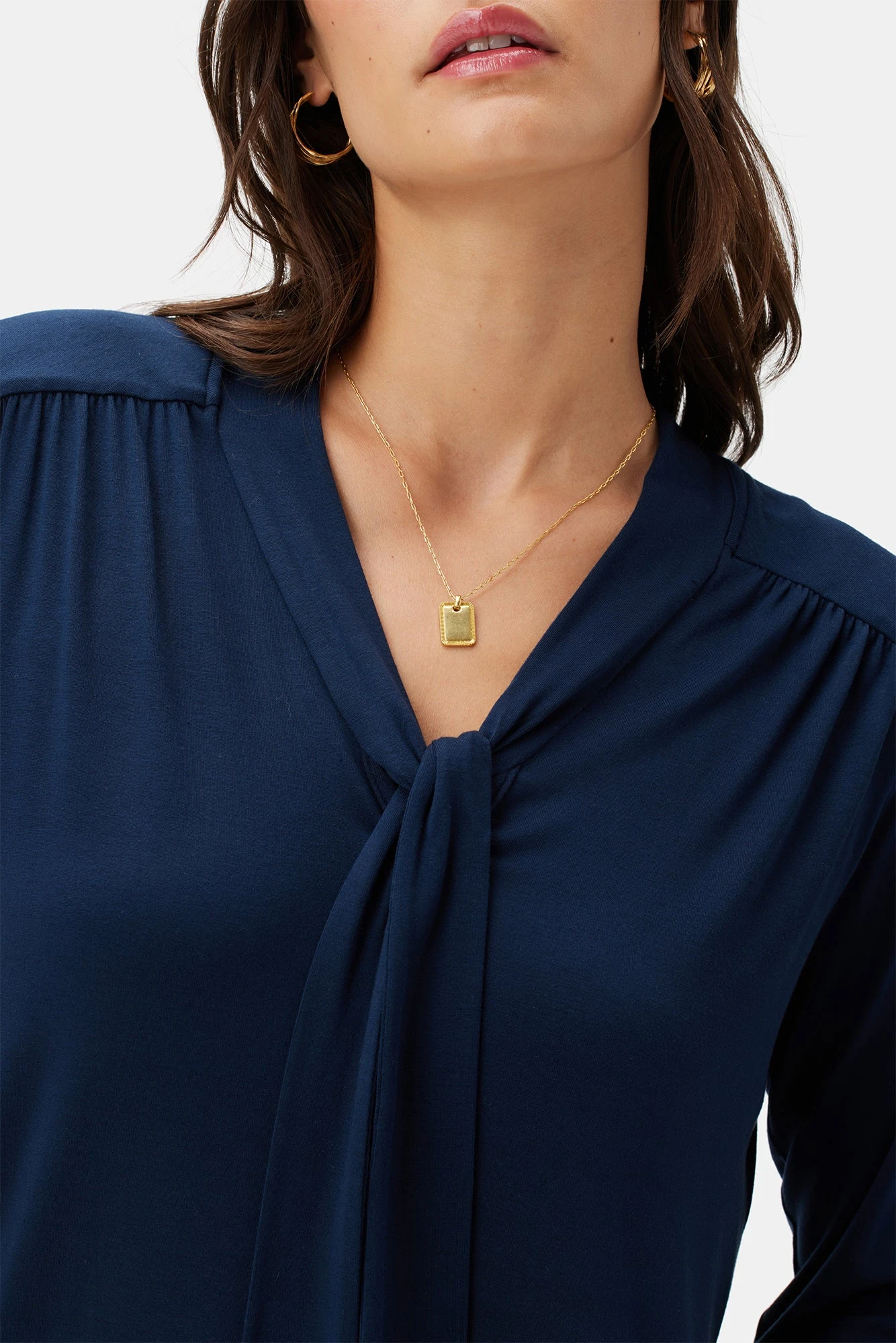 Aster Dream Knit Blouse - Ocean - Image 4