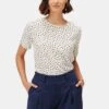 Odilia Washable Silk Blouse - Doucet Dot Ivory