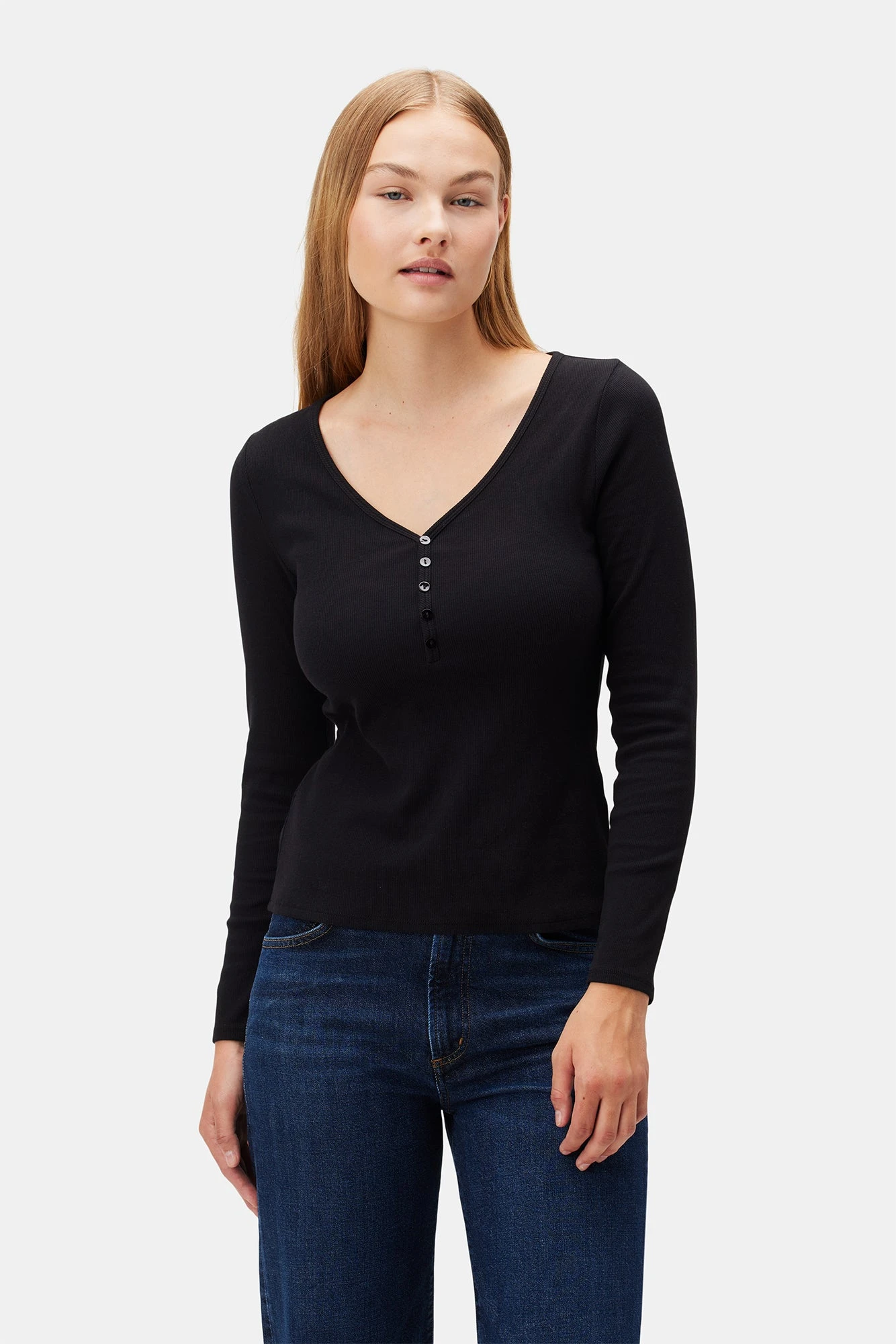 Deacon Baby Rib Top - Black - Image 2