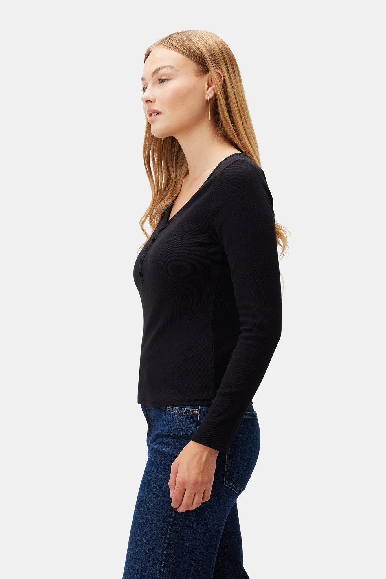 Deacon Baby Rib Top - Black - Image 3