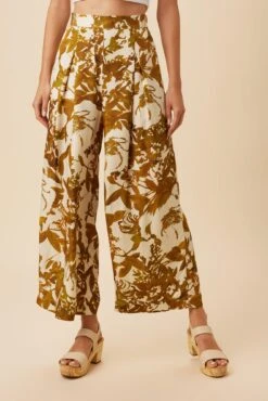 Oliver Viscose Twill Pant - Pasadena Gold