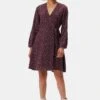 Ivy Long Sleeve Washable Silk Dress - Doucet Dot Vineyard