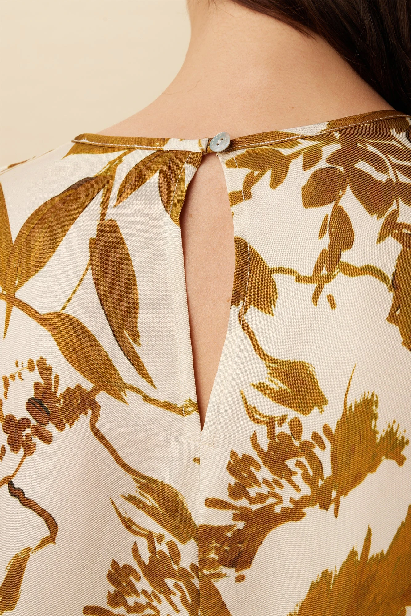 Odilia Tencel Twill Blouse - Pasadena Gold - Image 5