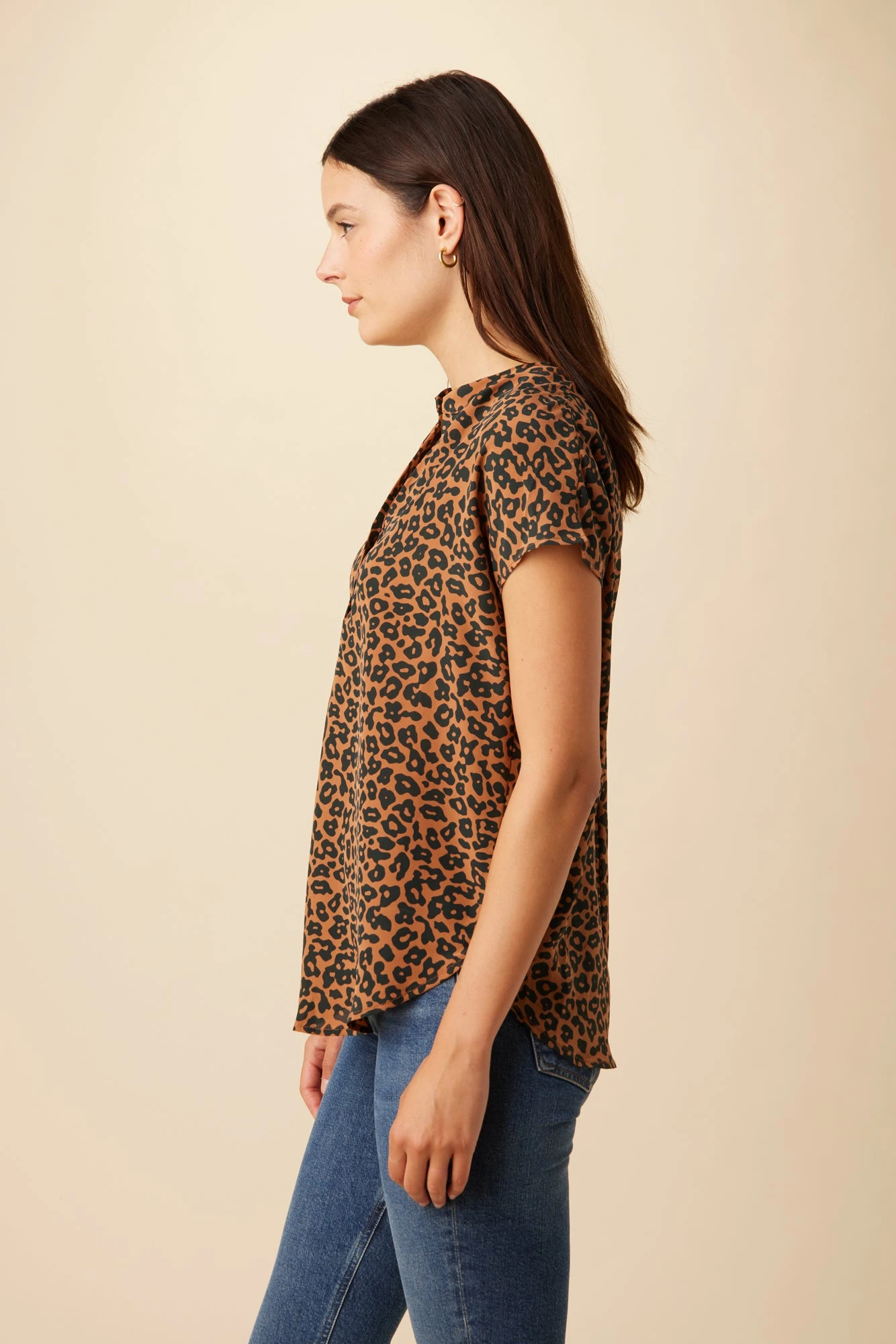 Renata Washable Silk Blouse - Caramel Sauvage - Image 2