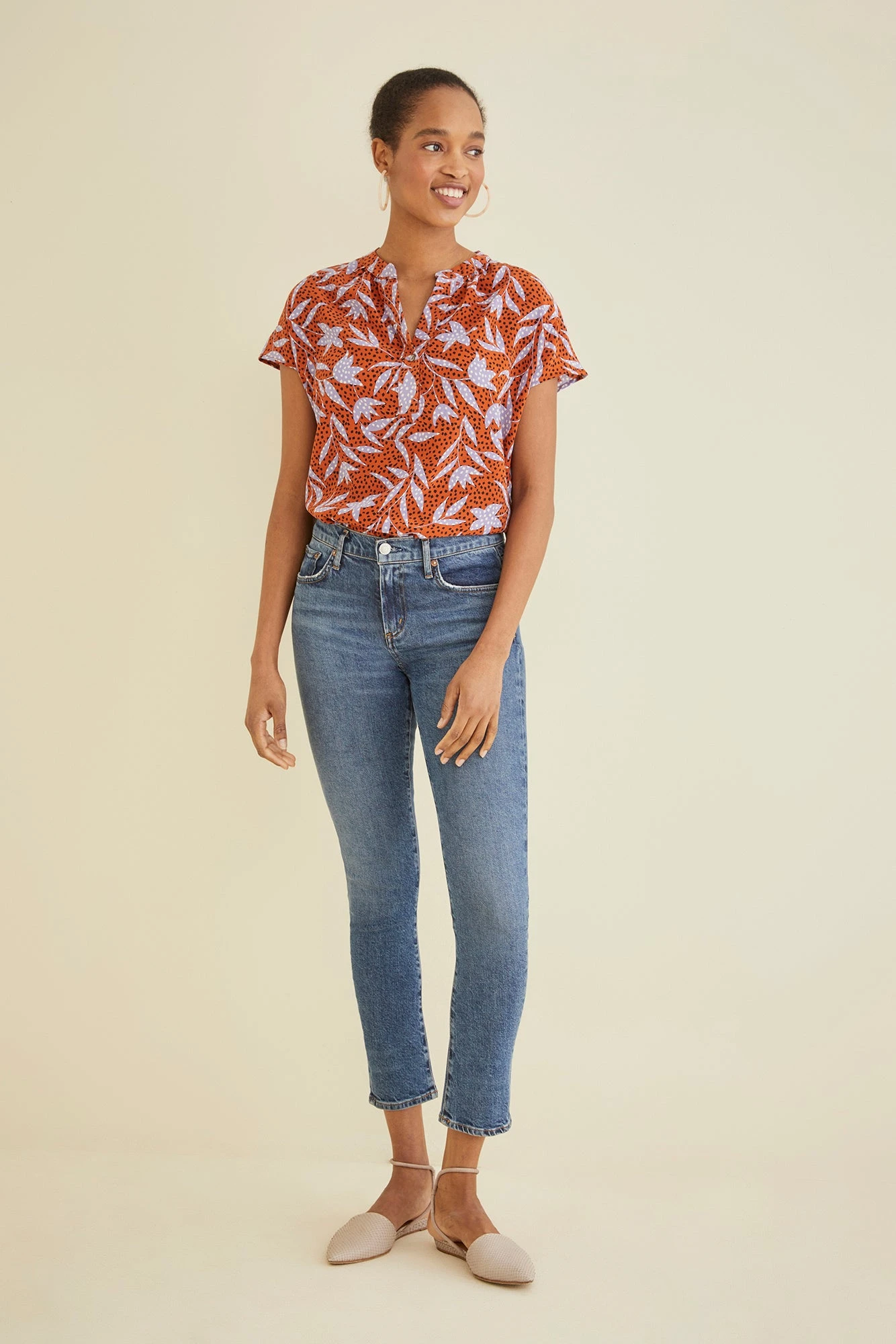 Renata Washable Silk Blouse - Escape Floral - Image 2