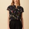 Renata Washable Silk Blouse - Marin Floral