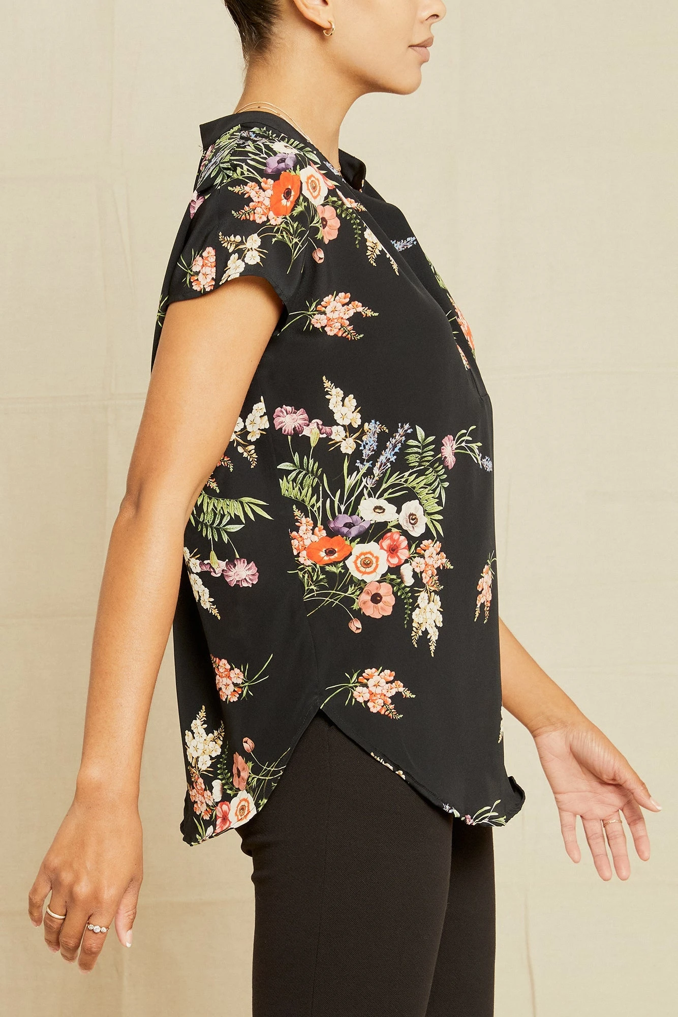 Renata Washable Silk Blouse - Treviso Floral - Image 2