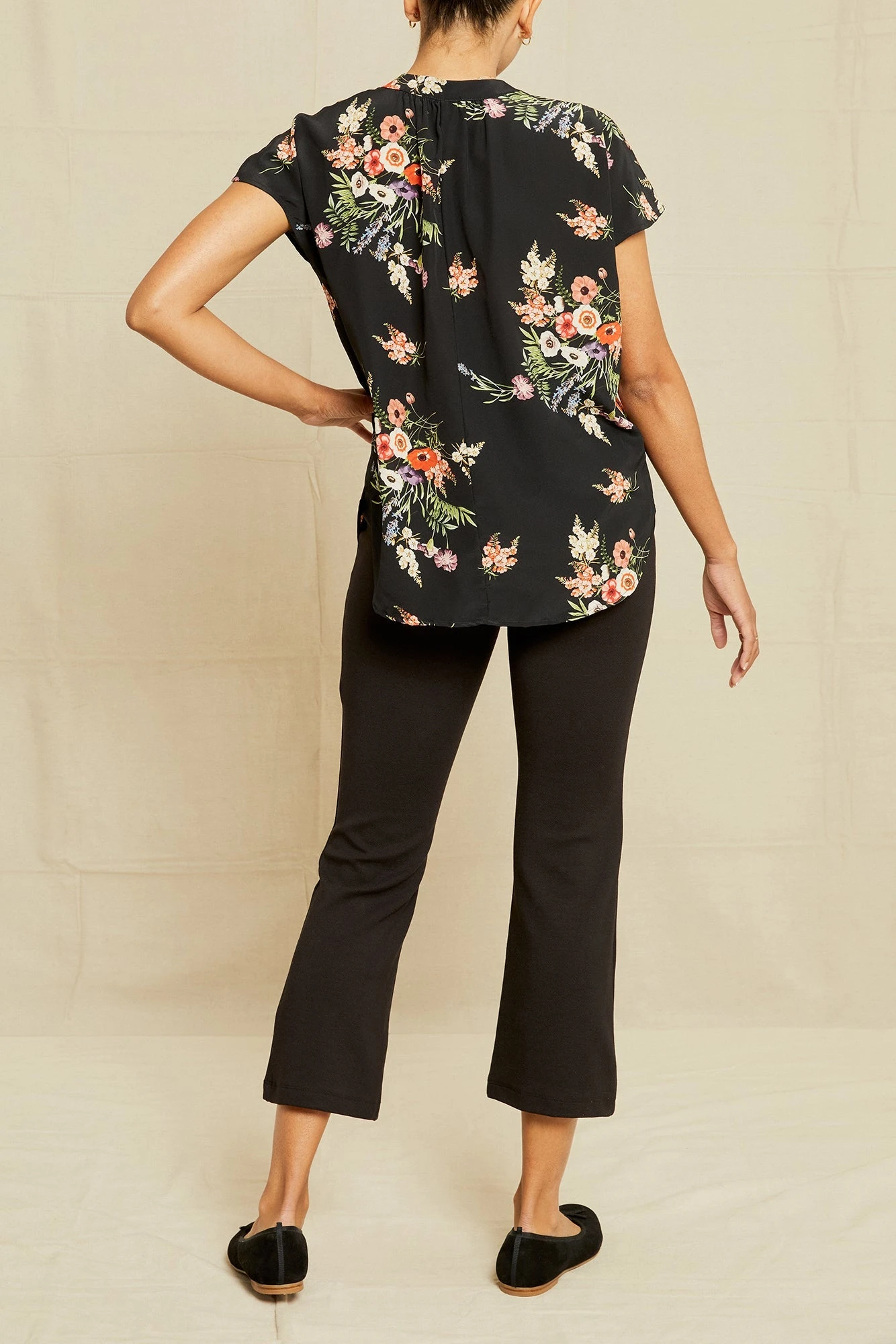 Renata Washable Silk Blouse - Treviso Floral - Image 5