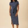Colombe Reverie Knit Dress - Trieste Dot