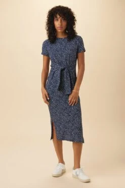 Colombe Reverie Knit Dress - Trieste Dot